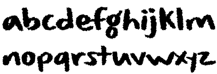 Spooky Fright Font LOWERCASE
