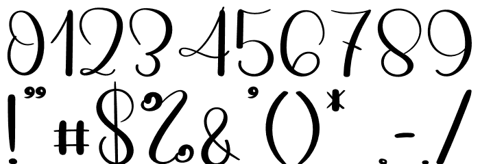 Spooky Garden Font OTHER CHARS