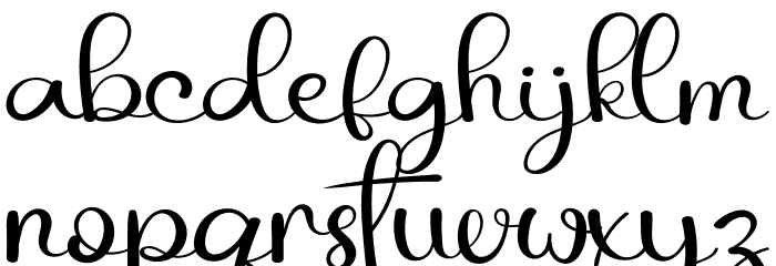 Spooky Garden Font LOWERCASE