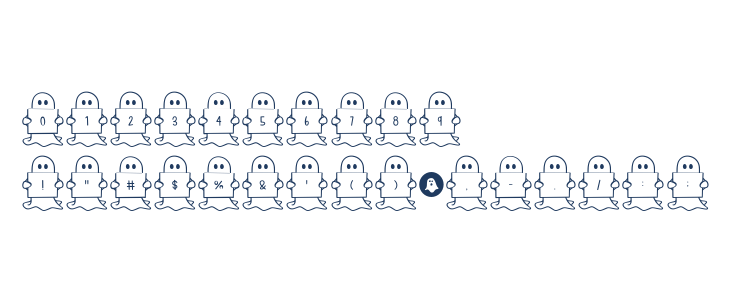 Spooky*Ghost*Letters Other Characters