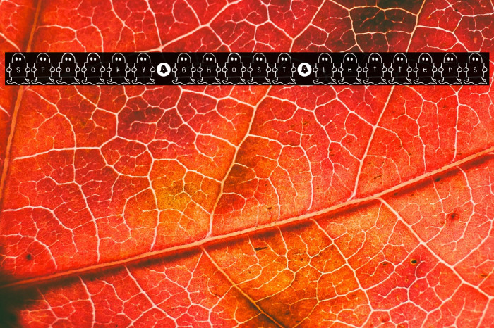 Spooky*Ghost*Letters Example 1