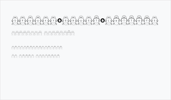 Spooky*Ghost*Letters Business Card