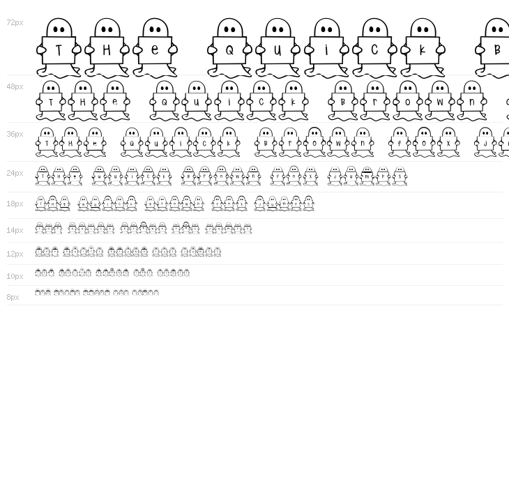 Spooky*Ghost*Letters Waterfall