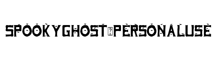 Spooky Ghost - Personal Use  Скачать бесплатные шрифты