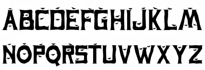 Spooky Ghost - Personal Use Schriftart Kleinbuchstaben