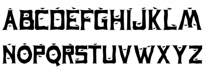 Spooky Ghost - Personal Use Font LOWERCASE