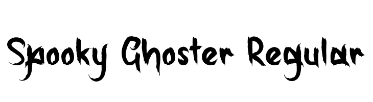 Spooky Ghoster Regular  les polices de caractères gratuit tlcharger