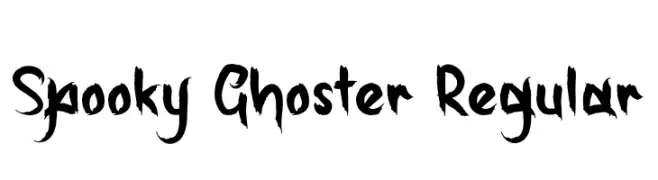 Spooky Ghoster Regular  フリーフォントのダウンロード