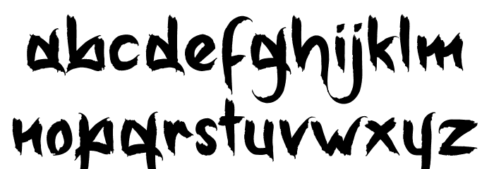 Spooky Ghoster Regular Font LOWERCASE