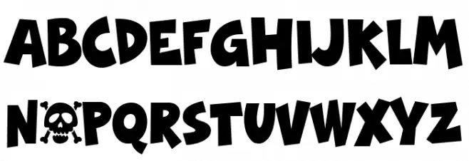 Spooky Girls Font Litere mari