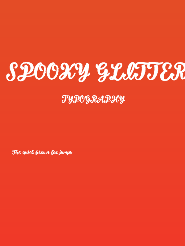 Spooky Glitter Poster