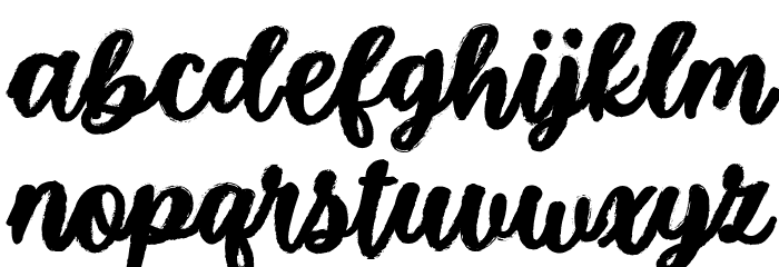 Spooky Glitter Font LOWERCASE