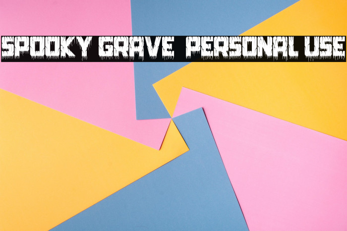 Spooky Grave - Personal use Example 3