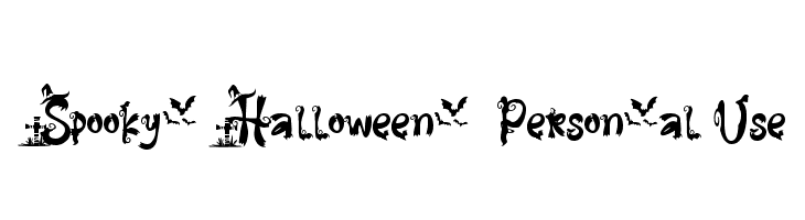Spooky Halloween - Personal Use  les polices de caractères gratuit tlcharger