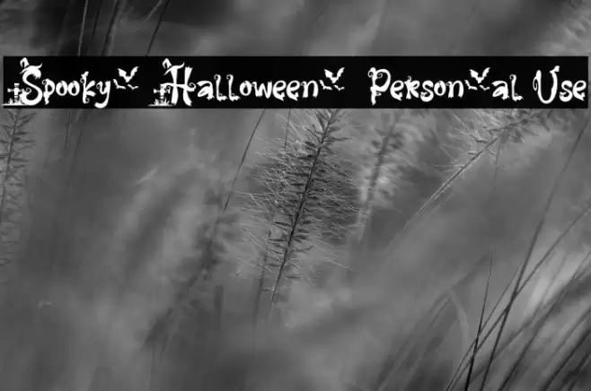 Spooky Halloween - Personal Use Font examples