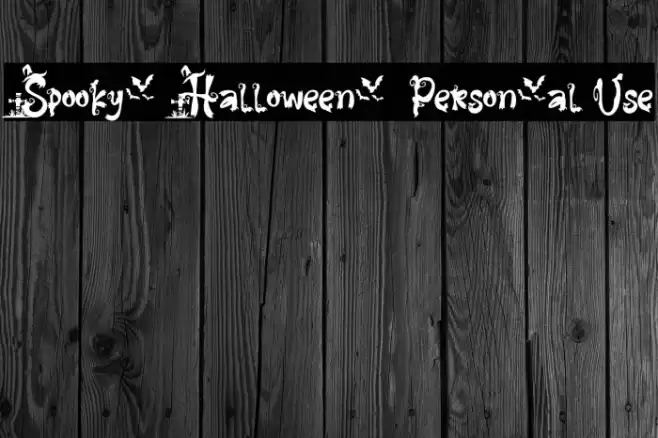 Spooky Halloween - Personal Use Font examples