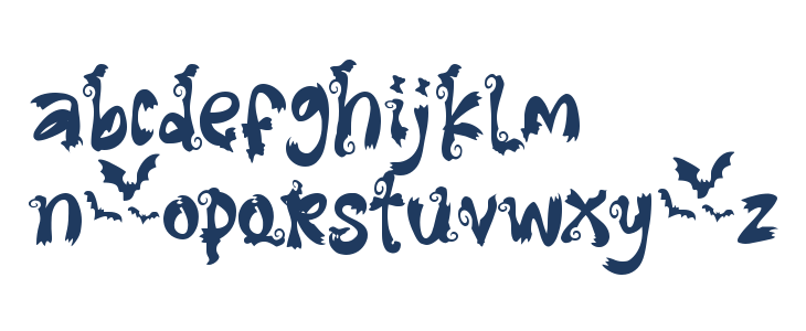 Spooky Halloween - Personal Use Lowercase