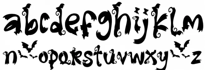 Spooky Halloween - Personal Use फ़ॉन्ट लोअरकेस