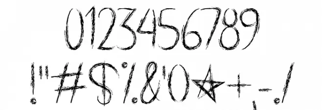 Spooky Halloween Font OTHER CHARS