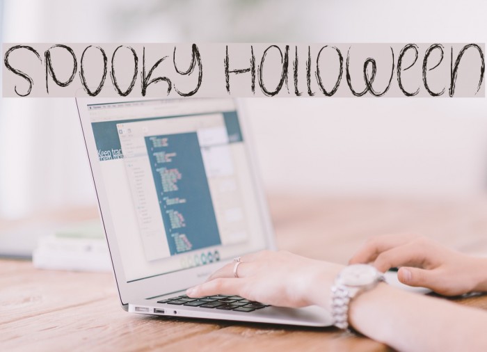 Spooky Halloween フォント examples