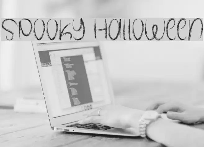 Spooky Halloween Font examples