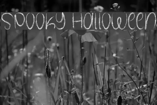 Spooky Halloween Font examples