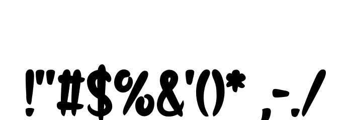 Spooky Haunt Font OTHER CHARS