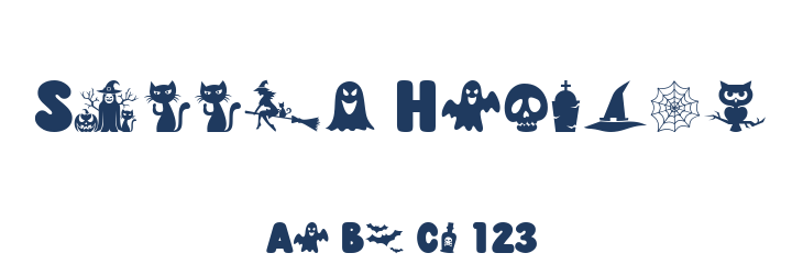 Spooky Haunted Font Preview