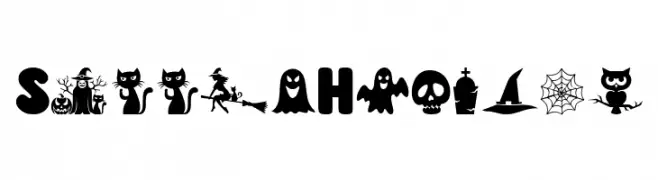 Spooky Haunted  Frei Schriftart Herunterladen