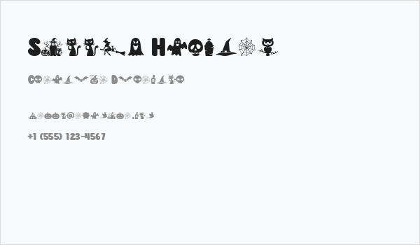 Spooky Haunted Business Card