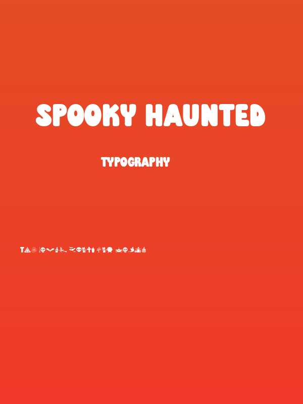 Spooky Haunted Poster