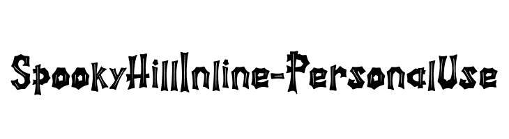 Spooky Hill Inline - Personal Use  免费字体下载