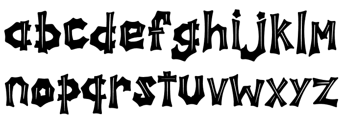 Spooky Hill Inline - Personal Use Font LOWERCASE