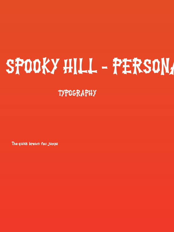 Spooky Hill - Personal Use Poster