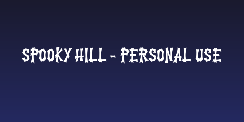Spooky Hill - Personal Use Social Header