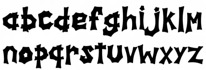 Spooky Hill - Personal Use Font LOWERCASE