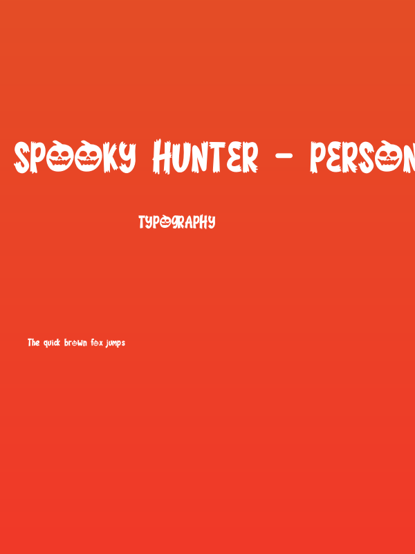 Spooky Hunter - Personal Use Poster