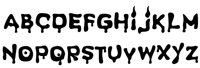 Spooky Light Font LOWERCASE