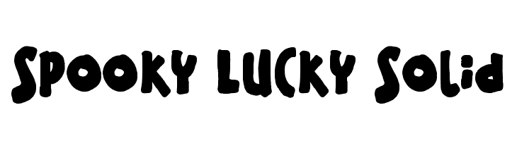 Spooky Lucky Solid  Fuentes Gratis Descargar
