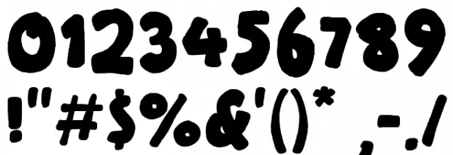 Spooky Lucky Solid Font OTHER CHARS