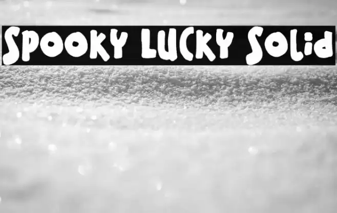 Spooky Lucky Solid Font examples