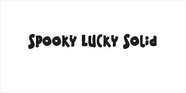 Spooky Lucky Solid Logo