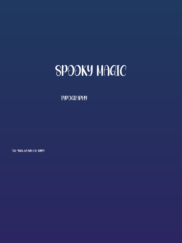 Spooky Magic Poster