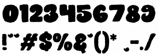 Spooky Market Regular Font OTHER CHARS