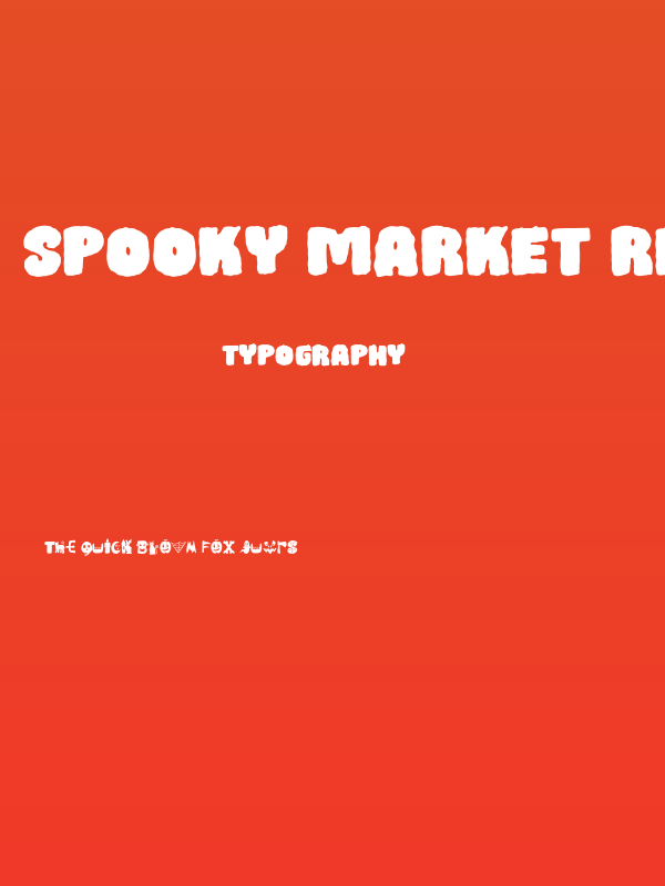 Spooky Market Regular Poster