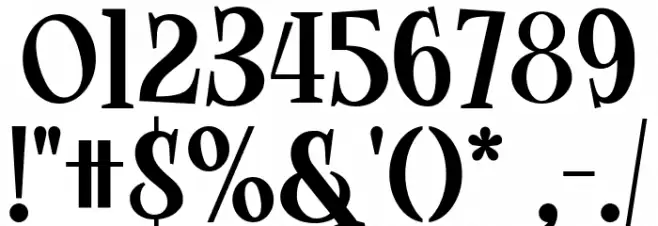 Spooky Midnight Шрифта ДРУГИЕ символов