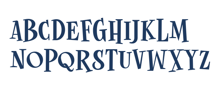 Spooky Midnight Uppercase