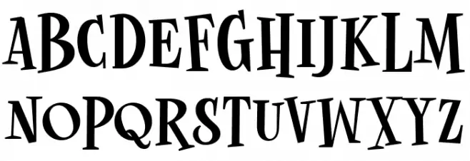 Spooky Midnight Шрифта ВЕРХНИЙ