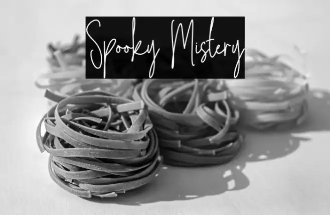Spooky Mistery Font examples