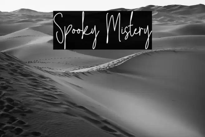 Spooky Mistery Font examples